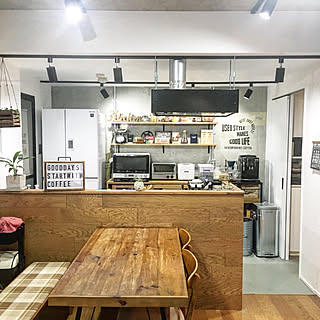 キッチン/ダイニングテーブル/knot antiques/カフェに憧れて♡/ライトボックス...などのインテリア実例 - 2018-11-11 09:44:49