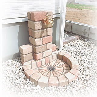 レンガ 白い家のおしゃれなインテリア 部屋 家具の実例 Roomclip ルームクリップ