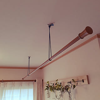 100均 カーテンレールのインテリア実例 Roomclip ルームクリップ