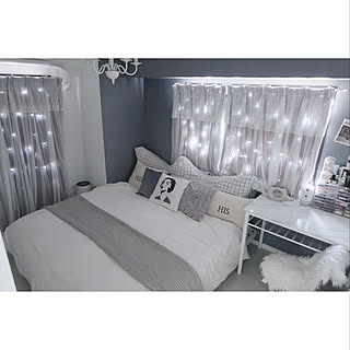 寝室 ブルーグレーのおしゃれなインテリアコーディネート レイアウトの実例 Roomclip ルームクリップ