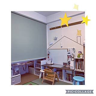 おもちゃ収納/秘密基地/カラボ デスク/IKEA/ニトリ...などのインテリア実例 - 2020-02-22 17:01:06