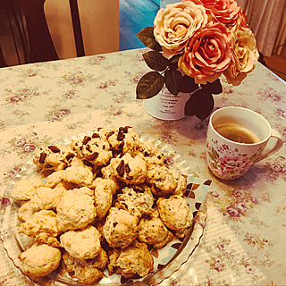 机/テーブル/スコーン/スコーン手作り/コーヒータイム...などのインテリア実例 - 2018-12-01 07:35:38