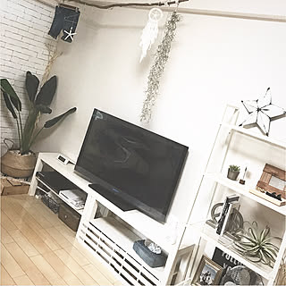 リビング/テレビボード/IKEA/DIY/美容室...などのインテリア実例 - 2018-02-09 15:38:16