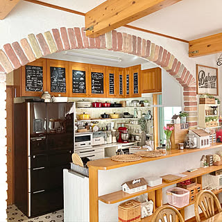 キッチンインテリア チューリップ造花のインテリア実例 Roomclip ルームクリップ