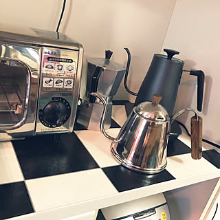 棚/トースター/木製ドリップポット/温調ケトル/くらしのeショップモニター...などのインテリア実例 - 2019-01-19 16:47:05