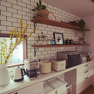 キッチン飾り棚のインテリア実例 Roomclip ルームクリップ