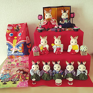 ひな祭り/賃貸/シンプルナチュラル/シンプルインテリア/賃貸でも楽しく♪...などのインテリア実例 - 2020-02-16 07:51:33