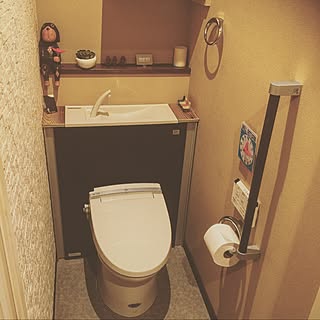 バス/トイレ/スタジオクリップ/エコカラットの壁/トイレの壁/トイレ/フライングタイガー...などのインテリア実例 - 2016-10-28 00:26:45