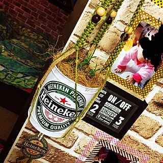 部屋全体/シェークハンド/グリーン増やし中/プラハン&プラハンタグ作りにハマリ中/プラハンarrange★‼‼...などのインテリア実例 - 2016-04-18 20:28:50