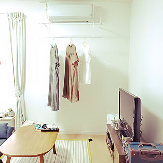 部屋全体/部屋干しスペース/洗濯物干しスペース/ワンルーム/1R...などのインテリア実例 - 2020-06-12 14:47:15