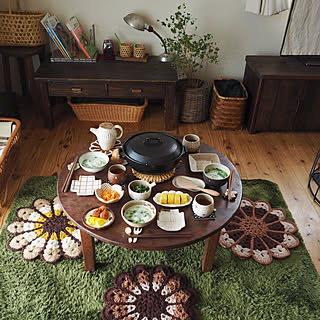 机/木のぬくもり/家具はお義父さんがDIY!/文机DIY/ちゃぶ台ＤＩＹ...などのインテリア実例 - 2020-01-07 17:11:42