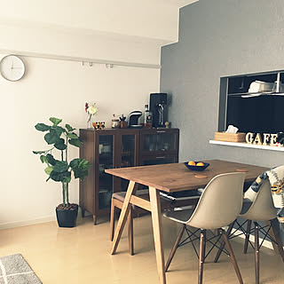 リビング/初投稿/ソーダストリーム/unico ダイニングテーブル/カフェ風...などのインテリア実例 - 2017-11-23 12:15:11