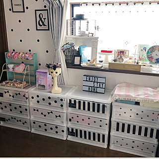 ストライプとドットの組み合わせは最強 のインテリア実例 Roomclip ルームクリップ