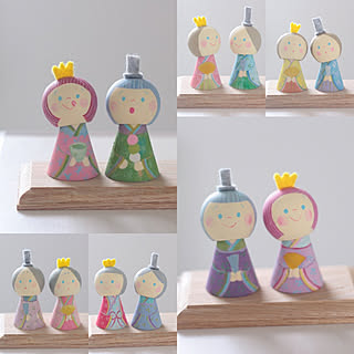 机/ハンドメイド雑貨/アクリル絵の具/ハンドメイド作品/ひな祭り...などのインテリア実例 - 2020-01-22 17:05:17
