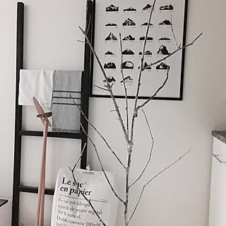 壁/天井/こんな時間に…/christmas tree/ハンドメイド/枝ツリー...などのインテリア実例 - 2016-11-20 01:19:17