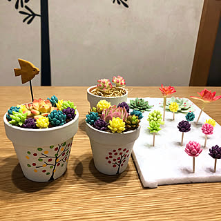 ハンドメイド/粘土多肉/いいね♪いつもありがとうございます❤️/癒し/フェイク多肉...などのインテリア実例 - 2020-04-13 11:45:07
