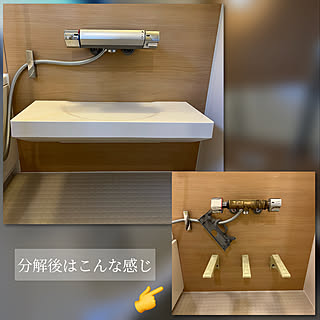 浴室カウンターのインテリア実例 Roomclip ルームクリップ