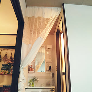 洗面所 のれんのインテリア実例 Roomclip ルームクリップ