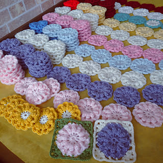 編み物 パプコーン編みのインテリア実例 Roomclip ルームクリップ