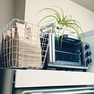 キッチン/●主人のDIY●/DIY⇒レンジ台&トレー&トースター♥/パタンと閉じる♥/上にあげるだけ~~♥...などのインテリア実例 - 2016-11-13 20:40:32