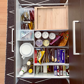 キッチン/分類収納/調味料収納/シンプル/収納スペース...などのインテリア実例 - 2018-11-09 08:49:18