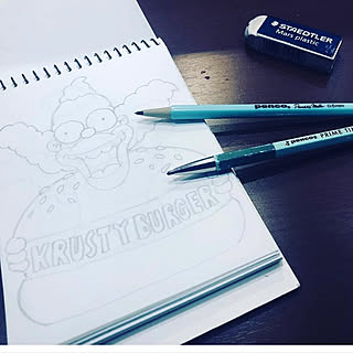 机 シャーペンのインテリア実例 Roomclip ルームクリップ