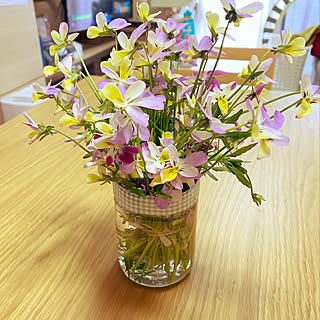 切花 ペットボトルリメイクのインテリア実例 Roomclip ルームクリップ