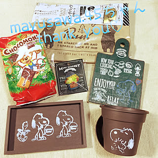 棚/スヌーピー♡/カッティングボード/mayusawaちゃんの作品♡/mayusawaちゃんからの素敵便♡...などのインテリア実例 - 2018-06-16 08:31:26