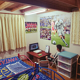 ベッド周り サッカー好きのインテリア実例 Roomclip ルームクリップ