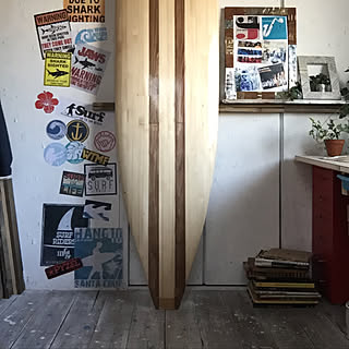 サーフィン＆スケートボードの有る生活/海/サーフィン/一人暮らし/ハンドメイド...などのインテリア実例 - 2020-01-19 15:34:01