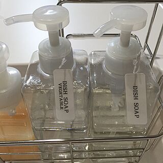 100均 食器洗剤ディスペンサーのインテリア実例 Roomclip ルームクリップ