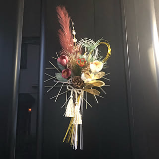 お正月/お正月飾り/手作り/100均/お正月飾り手作り...などのインテリア実例 - 2019-12-30 17:08:46