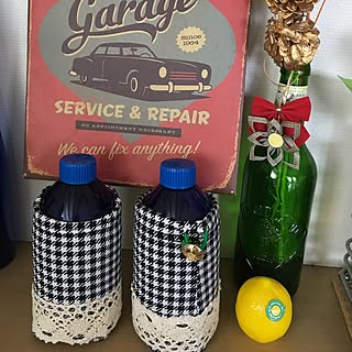 机 ペットボトルカバーのインテリア実例 Roomclip ルームクリップ