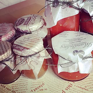 キッチン/瓶詰め/手作り/りんごジャム/完熟トマトのインテリア実例 - 2015-06-28 14:25:19