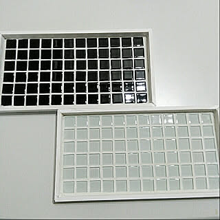 Daiso/タイルトレー/タイルトレーDIY/壁/天井/●主人のDIY●...などのインテリア実例 - 2018-01-08 09:34:39