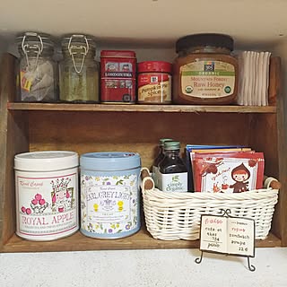 100均 紅茶缶のインテリア実例 Roomclip ルームクリップ