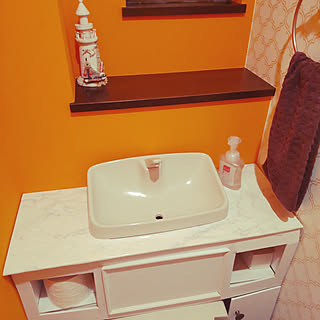 エルメスオレンジの壁紙のインテリア実例 Roomclip ルームクリップ