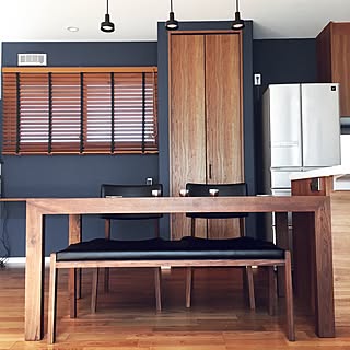 キッチン/#新築/ペンダントライト/ウッドブラインド/ダイニングのインテリア実例 - 2015-09-29 10:17:32