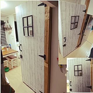 ダイソー アイアン蝶番の商品を使ったおしゃれなインテリア実例 Roomclip ルームクリップ