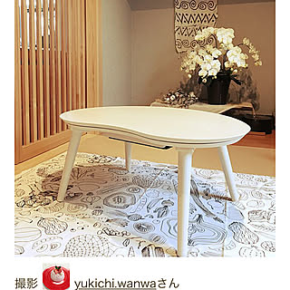 格子戸/こたつテーブル/和室/IKEAのテキスタイル/IKEA...などのインテリア実例 - 2019-06-22 22:05:41