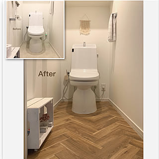 クッションフロア トイレの床のインテリア実例 Roomclip ルームクリップ