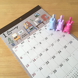 机/カレンダー2019/2019年カレンダー/新商品買ったよ!/こどもと暮らす。...などのインテリア実例 - 2018-08-27 10:44:59
