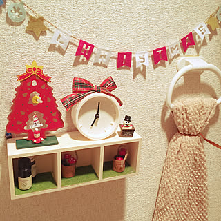 バス/トイレ/フェルトガーランド/引っ越して一年!/ミニツリー/クリスマス...などのインテリア実例 - 2018-12-22 13:20:33