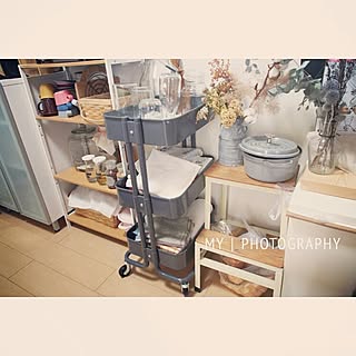 キッチン/3001円〜5000円/暮らしの愛用品/IKEA/キッチンワゴンのインテリア実例 - 2015-08-16 23:28:34