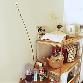 棚/1K/ひとり暮らし/一人暮らし/ひとりぐらし...などのインテリア実例 - 2018-01-14 13:37:41