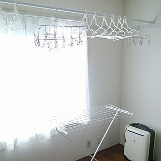 部屋全体/ホワイトシンプル連合会/部屋干し/ニトリのインテリア実例 - 2017-06-25 11:41:47