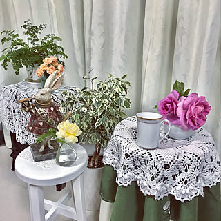 壁/天井/RCの出会いに感謝♡/お花大好き♡/マンション暮らし/お土産にいただいた庭の切り花を飾る...などのインテリア実例 - 2018-05-16 02:46:54