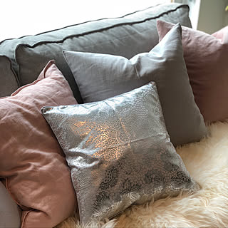 リビング/ソファー＆クッション/クッションカバー/ZARA HOME/IKEA...などのインテリア実例 - 2018-02-28 23:32:55