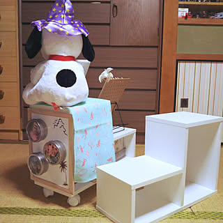 棚/コメント、マメに出来ずにゴメンナサイ!/いいね!押し逃げすみません(。>д<)/ハロウィン雑貨/のんびり製作中☆...などのインテリア実例 - 2017-10-02 00:20:23
