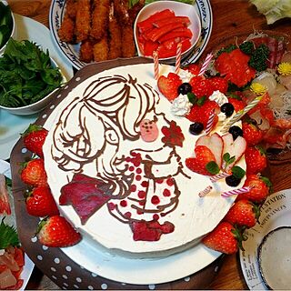 手作りケーキ お誕生日ケーキのインテリア実例 Roomclip ルームクリップ